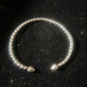 Vintage Sterling Silver West Indian Bangle